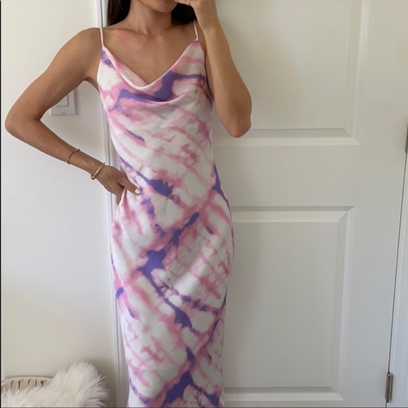 Pastel Tei Dye MIDI Dress XSmall - Picture 2 of 9